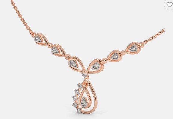 Pear Grace Diamond Necklace